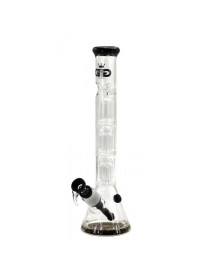Бонг стеклянный Grace Glass Black Triple Tree-Arm Percolator H:40 SG:29.2/18.8mm  d:50mm