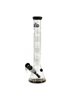 Бонг стеклянный Grace Glass Black Triple Tree-Arm Percolator H:40 SG:29.2/18.8mm  d:50mm - фото №8 / Rtabak