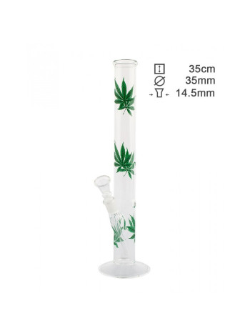 Бонг стеклянный Greenline H;35 cm-Ø:35mm SG:18.8mm