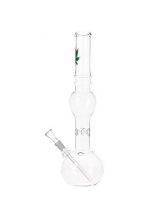 Бонг стеклянный Leaf Green Line H:39cm - Ø:40mm SG:14,5m - фото №19 / Rtabak