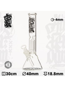 Бонг стеклянный Amsterdam- H:30cm - O:40mm - Socket:18.8mm