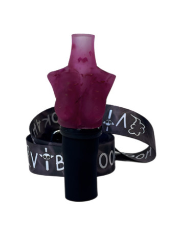 Персональний Мундштук для Кальяна Vibe Hookah Flower Tit`s Бордовый