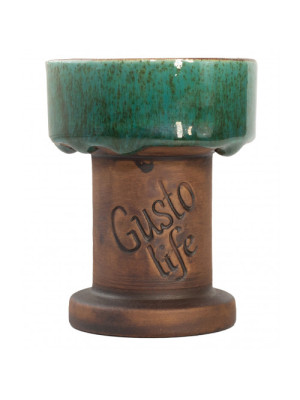 Чаша для Кальяна Gusto Bowls Rook Glaze Green - фото №4 / Rtabak