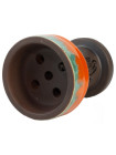 Чаша для кальяна Gusto Bowls Rook Glaze Orange/Green фото №0 / www.rtabak.com.ua