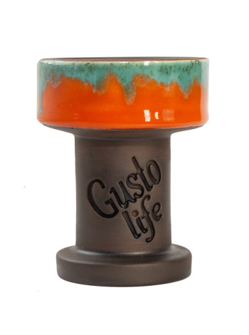 Чаша для кальяна Gusto Bowls Rook Glaze Orange/Green