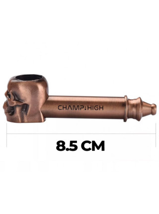 Трубка металлическая CHAMP HIGH METAL SKULL PIPE 8.5CM DL12 - фото №3 / Rtabak