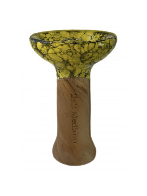 Чаша для Кальяна 2х2 Medium Marble Yellow - фото №15 / Rtabak