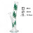 Бонг стеклянный HANGOVER Multi Leaf H: 26 cm D: 32 mm