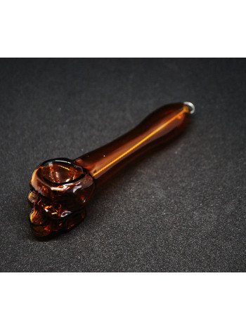 Стеклянная трубка для курения Skull Pipe - Оранжевый