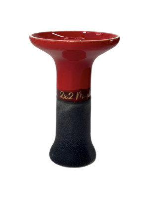 Чаша для Кальяна 2х2 Bomb Phunnel Glaze Red/Black - фото №12 / Rtabak