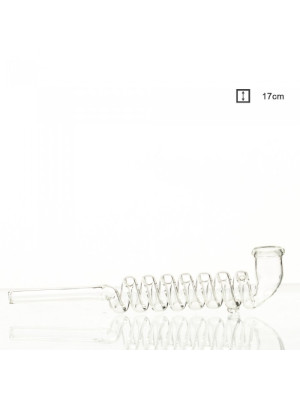 Трубка стеклянная Kawum Spiral- L:17cm - фото №10 / Rtabak