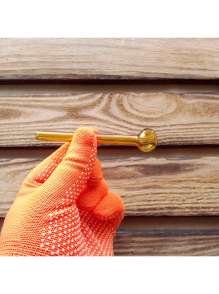 Стеклянная трубка для курения Small Oil Yellow  Ø18 мм. - фото №17 / Rtabak