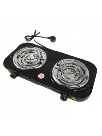 Электроплита для розжига угля кальяна Hot Plate двухконфорочная черная