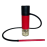 Кальян портативный Hookah Portable красный