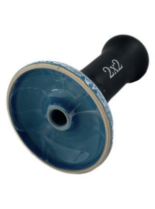 Чаша для Кальяна 2х2 Medium Blue/Black - фото №14 / Rtabak