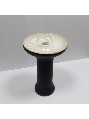 Чаша для кальяна 2x2 Medium Black/White