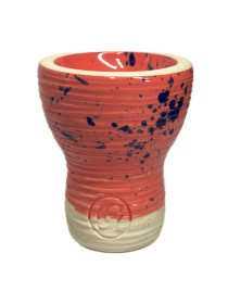 Чаша для Кальяна GrynBowls Mummy Glaze Pink (Blue dots)