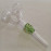 Стеклянная трубка для курения Skull Double Oil Green Ø30 мм.