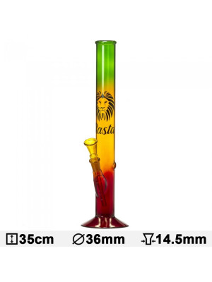 Бонг стеклянный Rasta Lion- H:35cm- Ø:36mm - фото №17 / Rtabak