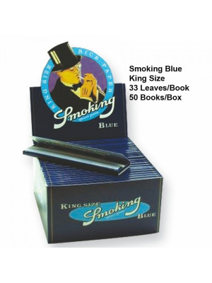 Бумага для самокруток Smoking Blue King Size 33 - фото №1 / Rtabak