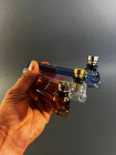 Стеклянная трубка для курения Oil Skull Mix Синий фото №0 / www.rtabak.com.ua