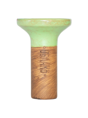 Чаша для кальяна Облако Flow Yellow on Light Green-red Marble
