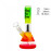 Бонг стеклянный Amsterdam Rasta Mini H:19 cm. Ø:28 mm.