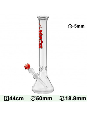 Бонг стеклянный BOOST PRO Beaker Black H:44cm - Ø:50mm - SG:18.8mm - фото №4 / Rtabak