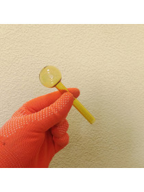 Стеклянная трубка для курения Nose Warmer Oil Yellow Ø30 мм.