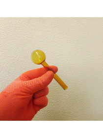 Стеклянная трубка для курения Nose Warmer Oil Orange Ø30 мм.