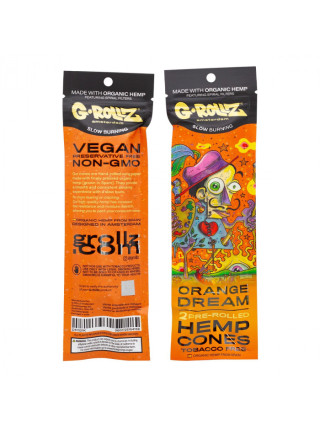 Бумага для самокруток G-ROLLZ - 2x Passion Fruit Flavored Pre-Rolled Hemp Cones - фото №4 / Rtabak