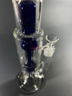 Стеклянный бонг Medusa Double Blue фото №2 / www.rtabak.com.ua
