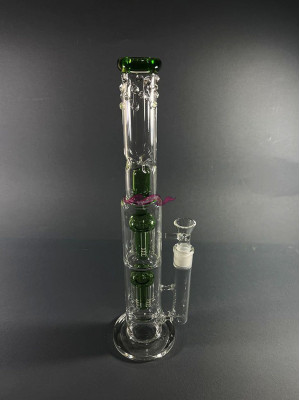 Стеклянный бонг Medusa Double Green - фото №13 / Rtabak