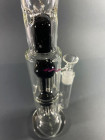 Стеклянный бонг Medusa Double Black фото №1 / www.rtabak.com.ua