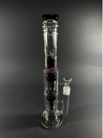 Стеклянный бонг Medusa Double Black