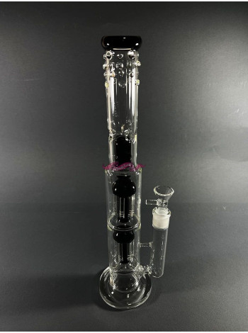Стеклянный бонг Medusa Double Black
