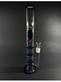 Стеклянный бонг Triple 2 Blue