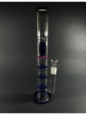 Стеклянный бонг Triple 2 Blue - фото №5 / Rtabak