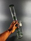 Стеклянный бонг Triple 2 Green фото №1 / www.rtabak.com.ua