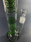 Стеклянный бонг Triple 2 Green фото №2 / www.rtabak.com.ua