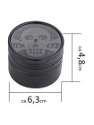 Гриндер алюминевый Champ CH HIGH ALU GRINDER LEAF DOLLAR 63MM фото №0 / www.rtabak.com.ua