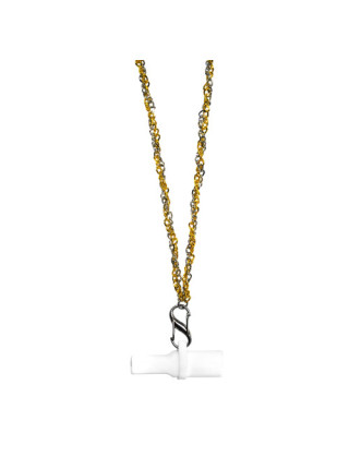 Персональный мундштук для Кальяна Personalka Pro Chain Gold Silver - фото №2 / Rtabak