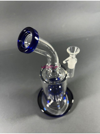 Стеклянный бонг Medusa M Blue - фото №15 / Rtabak