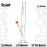 Бонг стеклянный BOOST Cane H:45cm-?: 45mm-SG:18,8mm