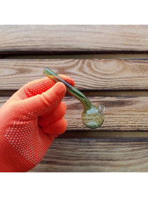 Стеклянная трубка для курения Sherlock Nose Oil Green Ø30 мм.