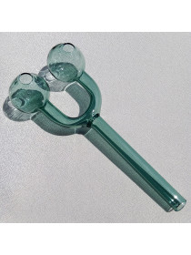 Стеклянная трубка для курения Harmony Double Oil Green Ø30 мм.