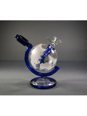 Стеклянный бонг Globe Blue - фото №8 / Rtabak