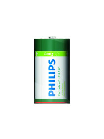 Батарейка Philips R14/C Longlife