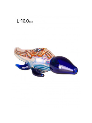 Трубка стеклянная MISTIQ Lizard L:16 см - фото №5 / Rtabak