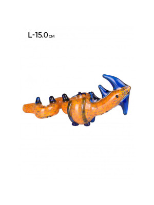 Трубка стеклянная MISTIQ Sea snake L:15 см - фото №6 / Rtabak